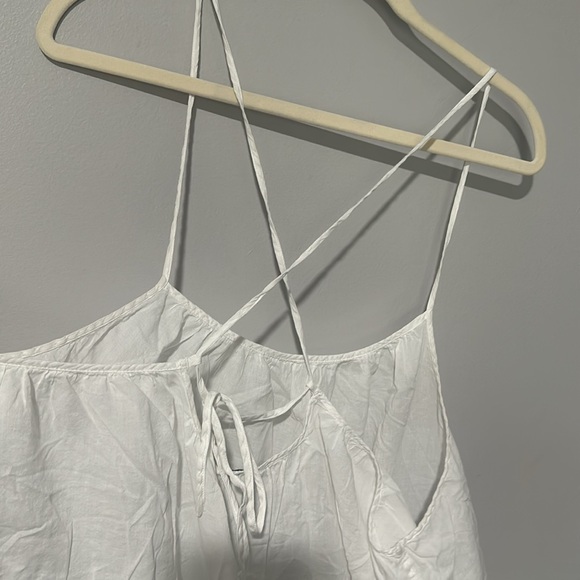 J. Crew White Tie-back Cotton Voile Cover Up - Picture 2 of 5